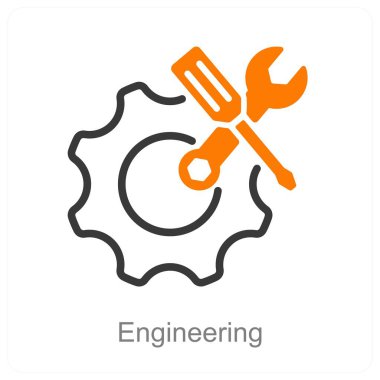 Mühendislik ve vites simgesi konsepti