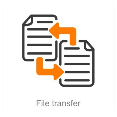 Dosya Aktarımı ve simge konsepti gönder
