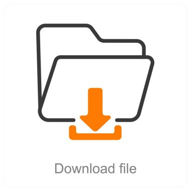 Dosya İndirme ve Aktarım simgesi kavramı