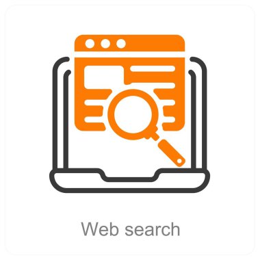 Web Arama ve İnternet simgesi kavramı