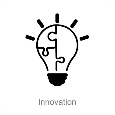 Yenilik ve fikir simgesi konsepti