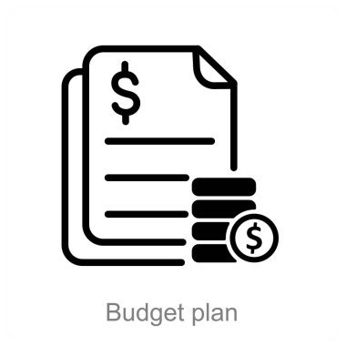 Bütçe Planı ve finans ikonu kavramı
