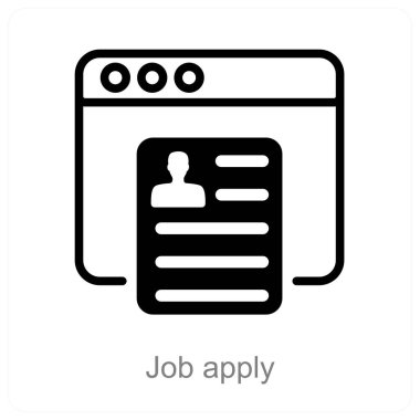 İş Uygula ve Uygulama simgesi konsepti