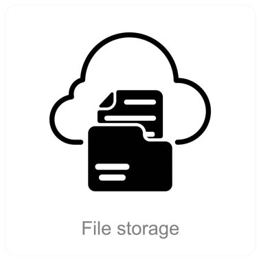 Dosya Depolama ve arşiv simgesi kavramı