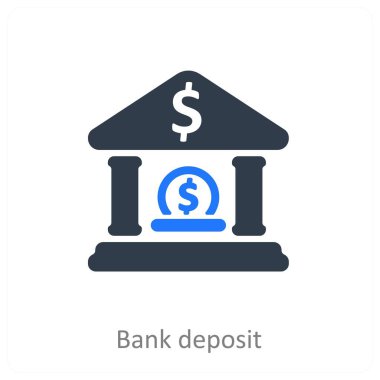 Banka Mevduat ve finans simgesi kavramı