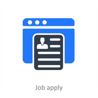 İş Uygula ve Uygulama simgesi konsepti