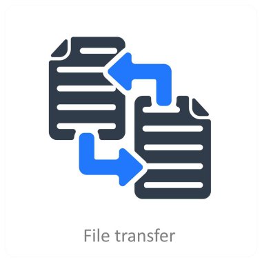 Dosya Aktarımı ve simge konsepti gönder