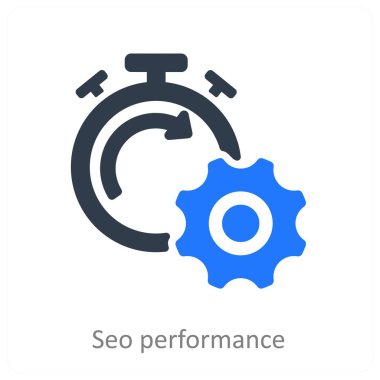 Seo Performans ve sıralama simgesi konsepti