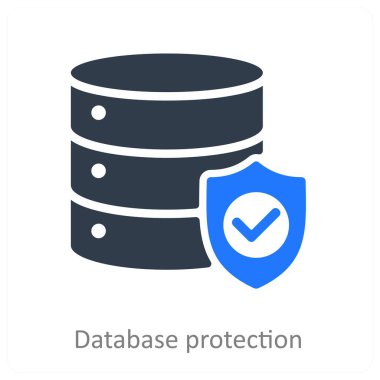 Veritabanı Koruma ve Güvenlik simgesi kavramı