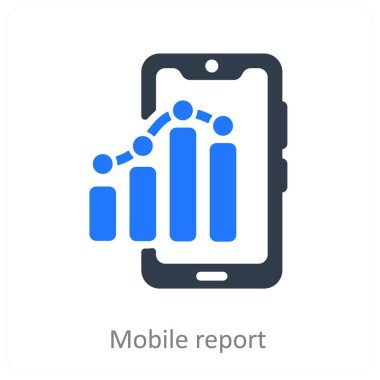 Mobil Rapor ve analiz simgesi kavramı