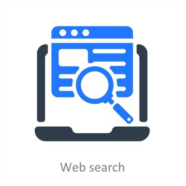 Web Arama ve İnternet simgesi kavramı
