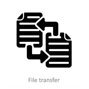 Dosya Aktarımı ve simge konsepti gönder