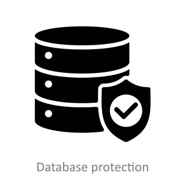 Veritabanı Koruma ve Güvenlik simgesi kavramı