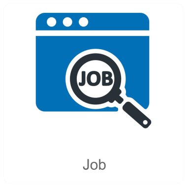 İş ve iş simgesi konsepti