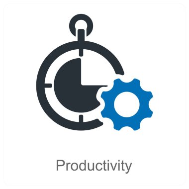 Verimlilik ve verimlilik simgesi konsepti