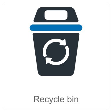 Çöp Kutusu ve atık ikonu kavramını geri dönüştür