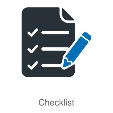Denetim listesi ve liste simgesi konsepti