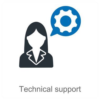 Teknik Destek ve yardım simgesi kavramı
