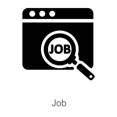 İş ve iş simgesi konsepti