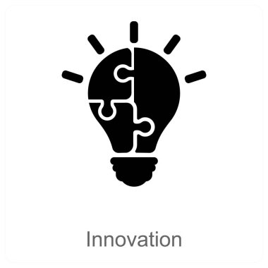 Yenilik ve fikir simgesi konsepti