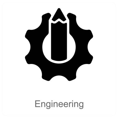 Mühendislik ve vites simgesi konsepti