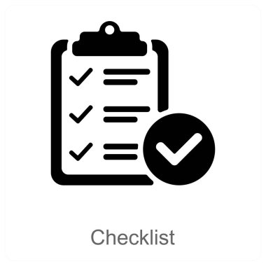 Denetim listesi ve liste simgesi konsepti