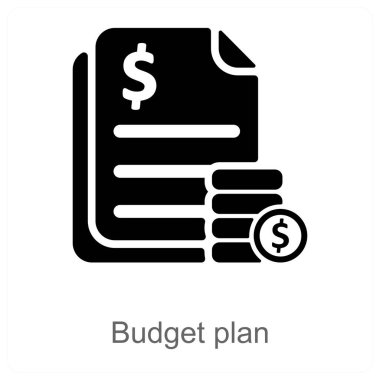 Bütçe Planı ve finans ikonu kavramı