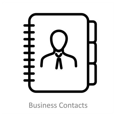 İş Kişileri ve adres defteri simgesi konsepti