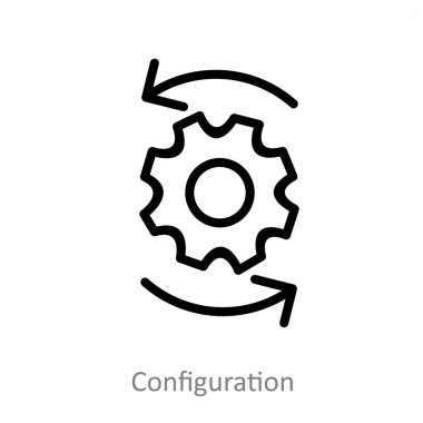 Yapılandırma ve ayar simgesi konsepti