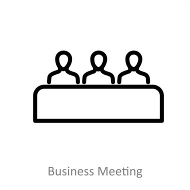 İş Toplantısı ve sunum simgesi konsepti