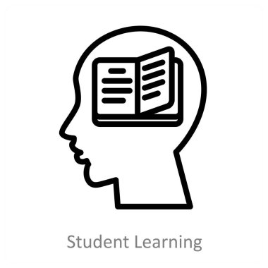 Öğrenci Öğrenim ve Eğitim ikonu konsepti