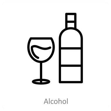 Alkol ve içki ikonu kavramı