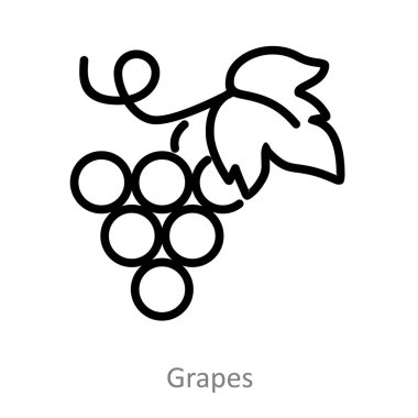 Üzüm ve meyve ikonu kavramı