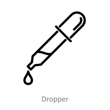 Düşürücü ve tıp simgesi konsepti