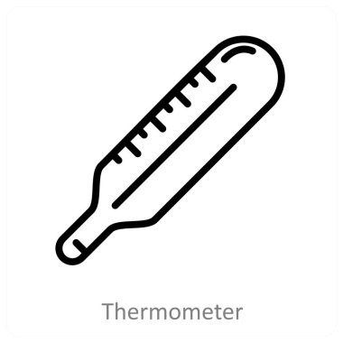 Termometre ve sıcaklık simgesi kavramı