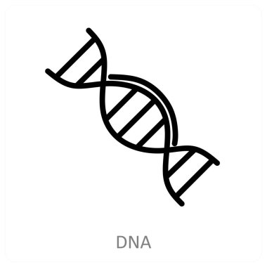 DNA ve genetik ikon kavramı