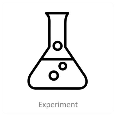 Deney ve laboratuvar simgesi konsepti