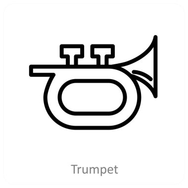 Trompet ve müzik simgesi kavramı