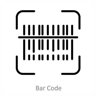 Barkod ve tarayıcı simgesi kavramı