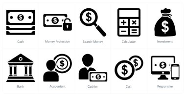Nakit, para koruması ve arama parası olarak 10 iş simgesi