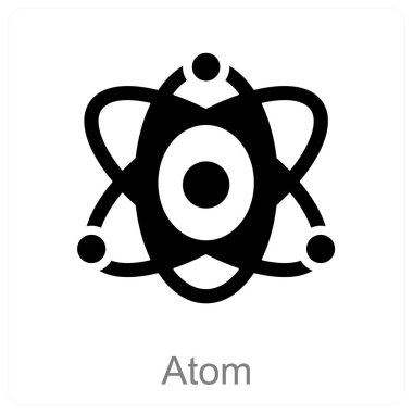 Atom ve fizik ikonu kavramı