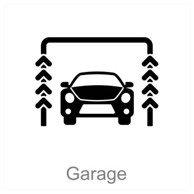 Garaj vektör simgesi kavramı