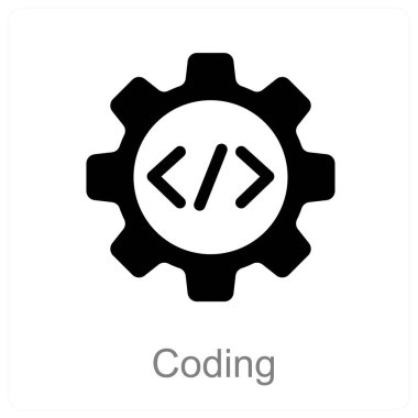 Kodlama ve programlama simgesi kavramı