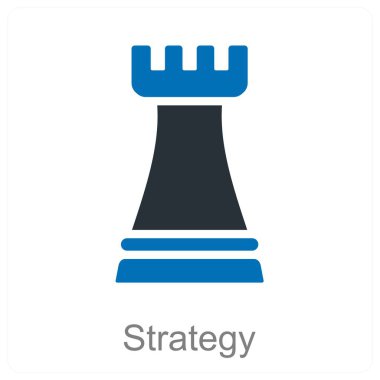 Strateji vektör simgesi kavramı