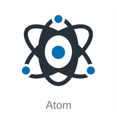 Atom ve fizik ikonu kavramı