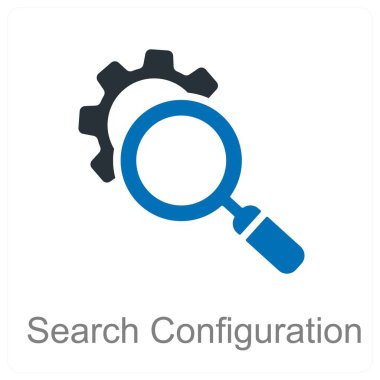 Arama Yapılandırma ve ayar simgesi konsepti