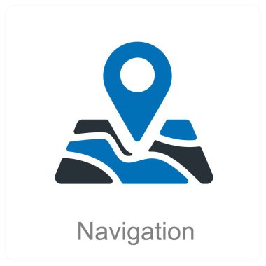 Navigasyon ve pusula simgesi kavramı
