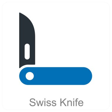 İsviçre Bıçağı ve araç simgesi konsepti