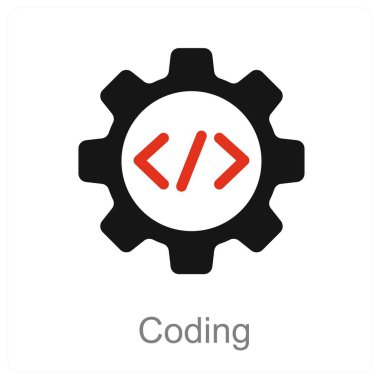 Kodlama ve programlama simgesi kavramı