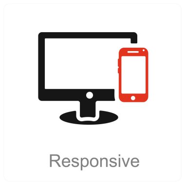 Tepkili ve teknoloji simgesi konsepti